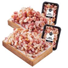 Noordertrots ambachtelijke magere spekblokjes of -reepjes